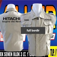 Hitachi vest Hitachi work vest Hitachi collar vest Hitachi uniform vest heavy equipment operator ves