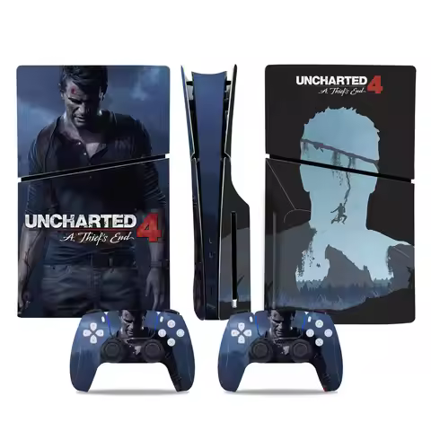 Uncharted 4 PS5 Slim Disc Skin Sticker Decal Cover for Console and Controllers PS5 Slim Disk Skin St