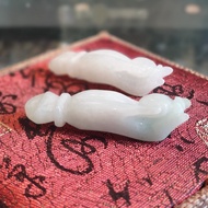 Peaceful Jade Buddha Hand Necklace Pendant, Lucky Jade Pendant S6631