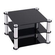 อะคริลิคอลูมิเนียมRack HIFIถอดรหัสเครื่องขยายเสียงเครื่องขยายเสียงหูฟังDouble Layer Rack Storage Rac