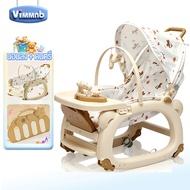 Baby Rocking Chair Dining + Portable Car + Toys Suitable For Babies 0-3 Years Old Sunshade Ceiling B