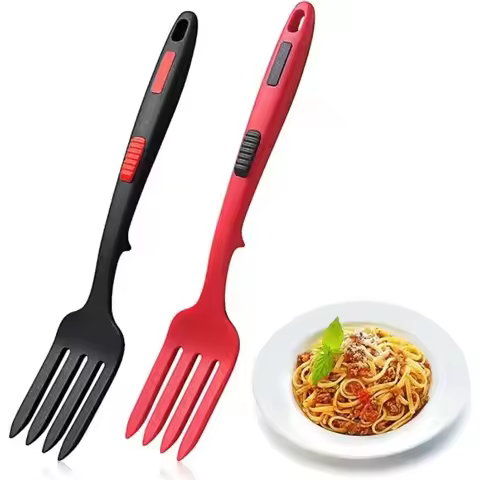 Silicone Flexible Forks Multifunctional Silicone Cooking Fork Heat-Resistant Cooking Tools Silicone 