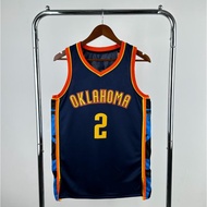 [Hot pressed]Oklahoma City Thunder Basketball Jersey With LOGO Williams Westbrook Holmgren Alexander