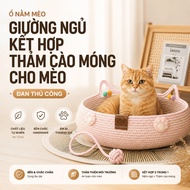 HAND-woven cat bed | BED COMBINED CAT NAIL SCRATCH CARPET