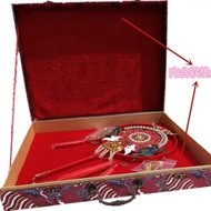 Bridal Fan Gift Box Happy Fan Packaging Box Gift Box Exquisite Red Gift Box Fan Flower Fan Exquisite