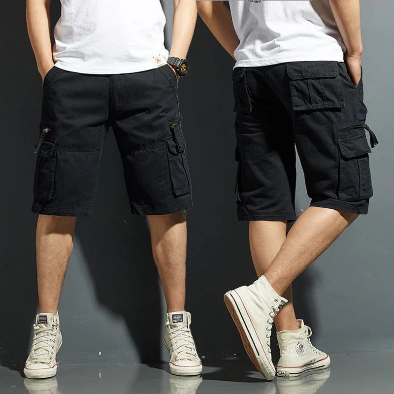 Men's Cargo Short pants 6pokert Casual pants