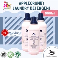 AC-(3 Bottles Bundle) Applecrumby Laundry Detergent 1000ml - Mandarin / Pome - Sabun Pencuci Baju Bayi Baby Clothes Wash