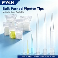 FY4H Pipette Tips Bulk Pack PP Universal Pipette Tips 10‑10000μL Laboratory Liquid Transfer Pipette 