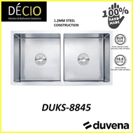 DUVENA HAND MADE UNDERMOUNT STAINLESS STEEL SINK DUKS-8845
