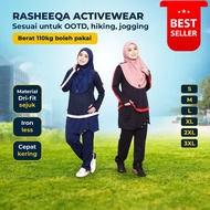 Asyiqmuslim  Baju Sukan Wanita ( Set Baju + Seluar) RASHEEQA Pakaian Sukan Muslimah