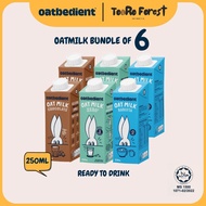Oatbedient Oat Milk Ready To Drink Bundle Pack (6 x 250ml) Barista/Chocolate/Zero