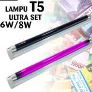 LAMPU T5 ULTRAVIOLET 6 WATT 8 WATT  T5 UV LAMPU CEK UANG PALSU 6 WATT  8 WATT