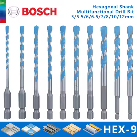 Original BOSCH Drill Bits Multifunctional Triangle Glass Wood Metal Drill Bit Ceramic Tile Wall Hole