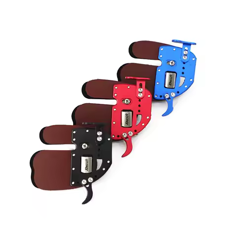 DECUT RUGBII Archery Finger Tab Left/Right Hand Archery Finger Guard Protection Pad Glove Tab for Bo