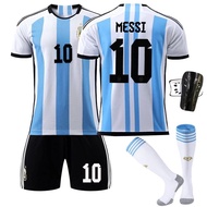 World Cup Argentina Football Jersey No. 10 Messi No. 11 Dimalia Home Jersey Suit Male Messi Jersey