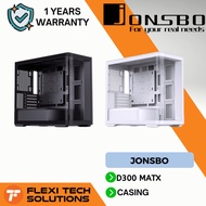 Flexi tech Jonsbo D300 MATX  casing - BLACK/white