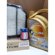 HONDA ODYSSEY RB3,RB4 2.4 2008y-2013y AIR FILTER + OIL FILTER + KOYOMA 10W40 SEMI SYNTHETIC ENGINE O