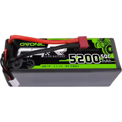 Ovonic 3s lipo battery 50C 5200mAh 11.1v LiPo battery with Dean-style t RC car truck boat airplane h