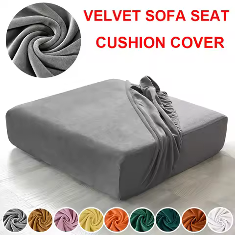 Super Velvet Sofa Cushion Cover Elastic Thick L Shape Corner Armchair Sofa Cover Slipcover Furniture