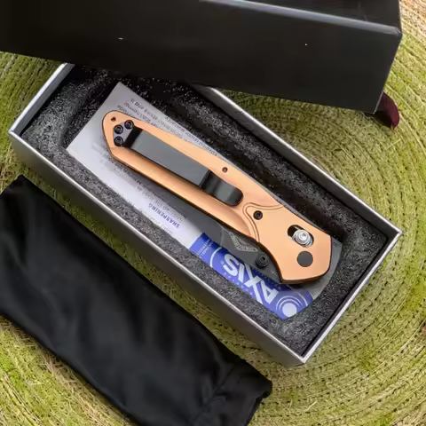 1PC,Aviation aluminum handle +S30V white knife, EDC tool, outdoor camping tactical folding knife, gi