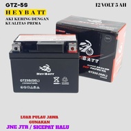 Aki Motor Murah HEY BATT  Aki kering Honda Beat Scoppy Vario Byson Mio New Series Mio J Revo Jupiter MX Vixion Supra fit Supra 125 Yamaha Suzuki Harga terjangkau kualitas terjamin 100% ori