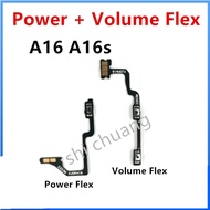 For Oppo A16 A16s Power On Off Button Volume Buttons Switch Flex Cable Spare Parts&amp; TS75
