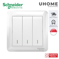 Schneider Electric Switch (10A 3 Gang 1 Way / 10A 3 Gang 2 Way)
