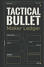 Tactical Bullet Maker Ledger: Marksman Recipe Vault, Brass Case Firing Count, Test Results & Combat 