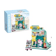 Keeppley (คีปเพลย์) บริคตัวต่อ Husky Skate Shop รหัส QMGK28009