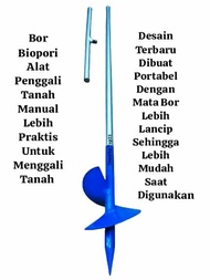 Bor Biopori Alat Pelubang Tanah - Bor Biopori Spiral Termurah / Alat Bor Tanah Manual Untuk resapan 