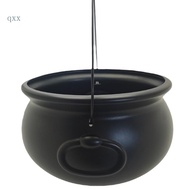 CH* Trick Or Treating Halloween Candy Kettle Large 12 Witches Cauldron Bucket Sweets Bowl Container 