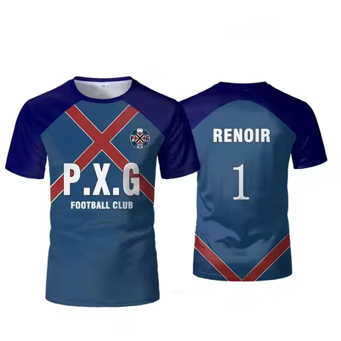 P.X.G Blue Lock Japanese Anime Jersey Football Uniform No.9 Rin Shidou Cosplay T Shirts Men's And Wo
