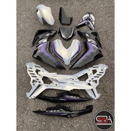 Y16 COVERSET Y16ZR CRYSTAL WHITE SMX BLACK Y16-S-1 ORIGINAL VELOZI YAMAHA SIAP TAMPAL READY STOK NEW