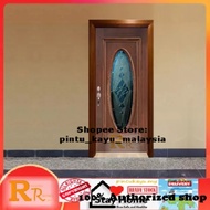 RRNG33 Full Beading  NYATOH Solid Timber Door | pintu kayu solid | pintu rumah