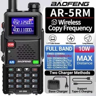 Baofeng Ar-5Rm 10W High Power Air Walkie Talkie AM FM -5Rh NOAA Long Range Radio With 6 Band