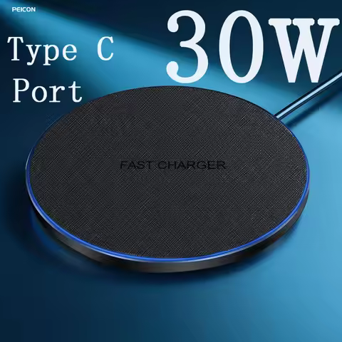 Wireless Charger Pad Type C Portable Induction Fast Charging Pad for IPhone 16 15 14 13 12 Samsung X