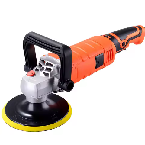 Electric Polisher 7 Gears Adjustable Speed Waxing Machine Car Woodworking Furniture Polishing Tools 