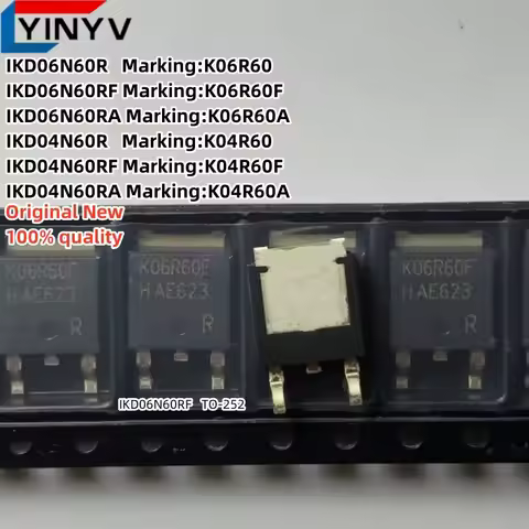 10Pcs IKD04N60R K04R60 IKD04N60RF K04R60F IKD04N60RA K04R60A IKD06N60R K06R60 IKD06N60RF K06R60F IKD
