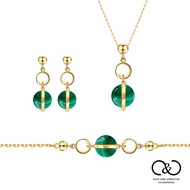 [C & C] Fortune Lucky Malachite Jewelry Set _ A-CC-A031-1
