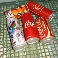 collectible cans /EMPTY can coke raya, tiger 100 plus pele +++