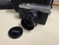 「套裝不散賣」日本製Fujifilm富士xe1相機連福倫達voigtlander 35mm f1.2 x-mount 鏡頭