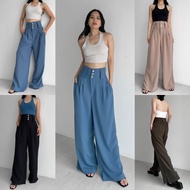 [Wear Cameo] Aurora HW Button Pants - Pants Culottes HW kancing - Pants Wanita -