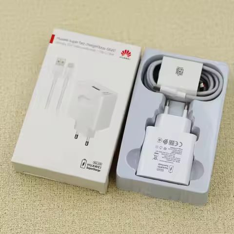 EU US Plug Original Huawei 66W Supercharge Fast Charger Power Adapter 6A Cable For Huawei Mate 40 50