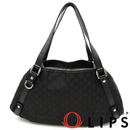 กระเป๋าถือ Gucci Abbey Tote Bag รุ่น 293578 GG Nylon/Leather สีดำ สำหรับผู้หญิง [มือสอง]