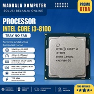 Intel Core i3-8100 Gen 8 Tray No Fan Processor | Support H310 B360 H370 Z370
