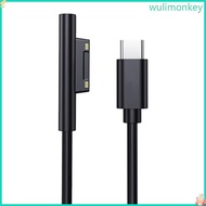 WU 15V 3A Type C Power Supply Charger Adapter PD Fast Charging Cable for Surface  7 6 54 3 150cm