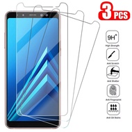 LP-8 SMT🧼CM 3PCS Clear Tempered Glass Screen Protector Film For Samsung Galaxy A7 J4 A6 A8 Plus A9 2018 A750 Shatterproo