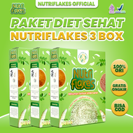 3 BOX NUTRIFLAKES Sereal Umbi Garut Obat Asam Lambung Maag Infeksi Saluran Pencernaan GERD Mual Perut Nyeri