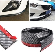 Car Black Soft Carbon SAMURAI Rubber Skirt Car Front Lip Skirt Bumper Rubber Protector