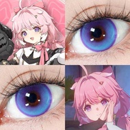 Encore cos Cosing Contact Lens Half Year Throwing Blue Purple Color Singing Trendy Small Large Diame